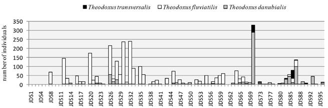 Biotic Typology of the Danube River Based on Distribution of Mollusc Fauna as Revealed... Fig. 2a. Distribution of Dreissena polymorpha and Dreissena bugensis along the Danube River Fig. 2b.