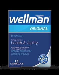 Σε όλα τα φαρμακεία Χρησιμοποιώ τις πολυβιταμίνες Wellman από την ηλικία των 20. Με βοηθούν να στηρίξω τον υγεία μου και τον έντονο τρόπο ζωής μου.
