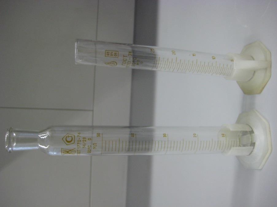 6. Mõõtevahendid Mõõtevahendeid kasutatakse laboratooriumis vedelike ruumala mõõtmiseks. Sõltuvalt vajalikust mõõtmistäpsusest, kasutatakse mitmesuguseid vahendeid.