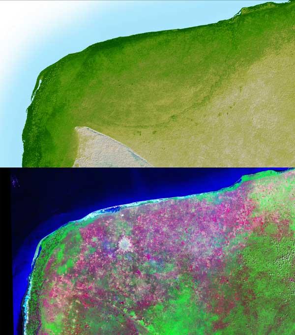 Ενδείξεις για τον κρατήρα Τσιξουλούμπ ήρθαν από δορυφορικές φωτογραφίες Παρακολουθήστε το
