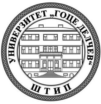 UNIVERZITET GOCE DEL^EV -[TIP FAKULTET ZA PRIRODNI I TEHNI^KI NAUKI Nao ali{ta na mineralni surovini /Institut za