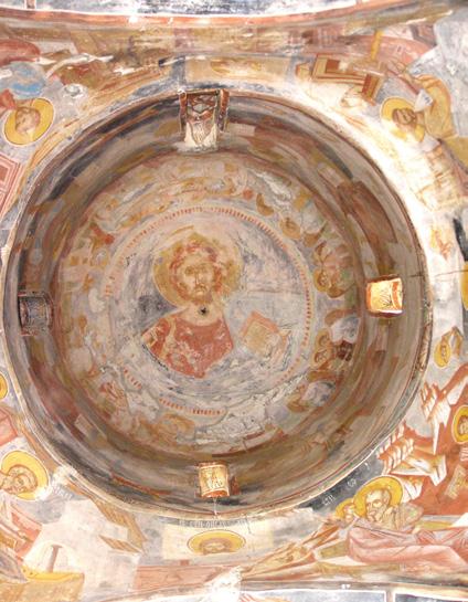 Сл. 2 Купола, нартекс de la peinture byzantine vers 1300. Constantinopole, Thessalonique, Serbie, Βυζαντινή Μακεδονῖα 324-1430 (Dieqn V sump%seio, Okt.
