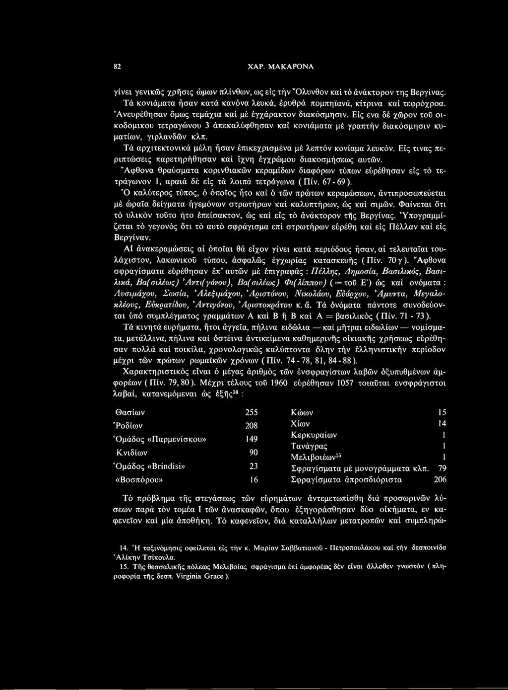 Ό καλύτερος τύπος, ό όποιος ήτο καί ό τών πρώτων κεραμώσεων, άντιπροσωπεύεται μέ ώραϊα δείγματα ήγεμόνων στρωτήρων καί καλυπτήρων, ώς καί σιμών.