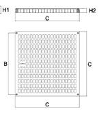 ΚΑΠΑΚΙΑ ΚΑΙ ΠΛΑΙΣΙΑ «ΤΟΡ» ΜΕ ΒΙ ΕΣ FRAME - COVER TOP WITH SCREWS ΤΣΙΜΟΥΧΑ Η ΤΣΙΜΟΥΧΑ ΤΑΙΡΙΑΖΕΙ ΑΠΟΛΥΤΑ Κωδικός ιαστάσεις* Χρώµα Συσκ. Παλετ.