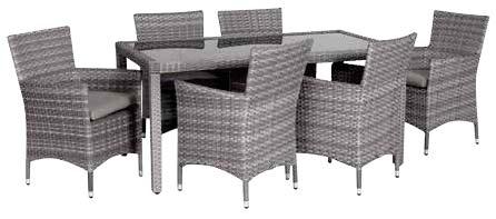 PE rattan και alluminium ( Όλα τα μαξιλαράκια 348 Με 4 καρέκλες 585 Με