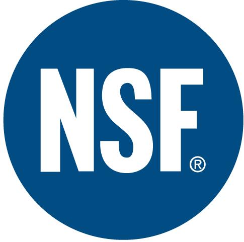 Πιστοποιήσεις. Τα προϊόντα μας είναι εγκεκριμένα από τους παρακάτω οργανισμούς. 4 NSF International Ιδρύθηκε το 1944 στο πανεπιστήμιο του Michigan. Είναι ανεξάρτητος - μη κερδοσκοπικός οργανισμός.