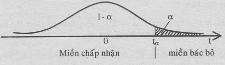 bác bỏ nằm bên trá VD: H 0 : β = 0,3 vớ H 1 : β 0,3.
