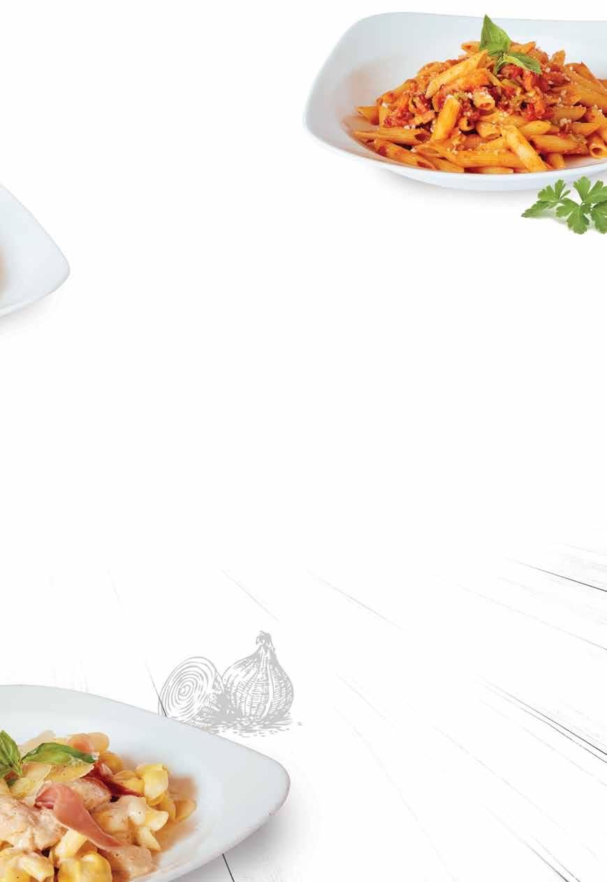 FETTUCCINE ROMANI 12.40 Chicken, mushrooms, fresh cream, garlic, tomato sauce, wine, parsley Κοτόπουλο, μανιτάρια, κρέμα γάλακτος, σκόρδο, σάλτσα ντομάτας, κρασί, μαϊντανός new Spaghetti Al Tonno 12.