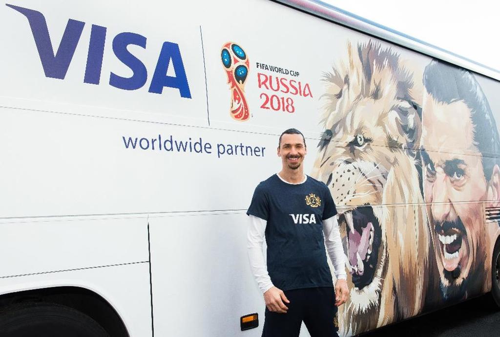 Ο Zlatan Ibrahimović επιστρέφει στο 2018 FIFA World Cup Russia με τη Visa Η Visa (NYSE:V), Επίσημος Συνεργάτης της FIFA, ανακοίνωσε ότι ο επαγγελματίας ποδοσφαιριστής και πρόσωπο της παγκόσμιας