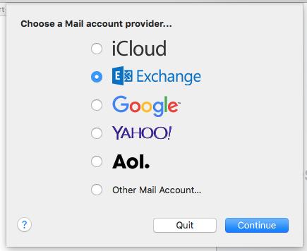 Αν χρησιμοποιώ υπολογιστή Macintosh (pop/imap) Ξεκινώ το λογισμικό πρόγραμμα Mail, πάω στο Mail add account,