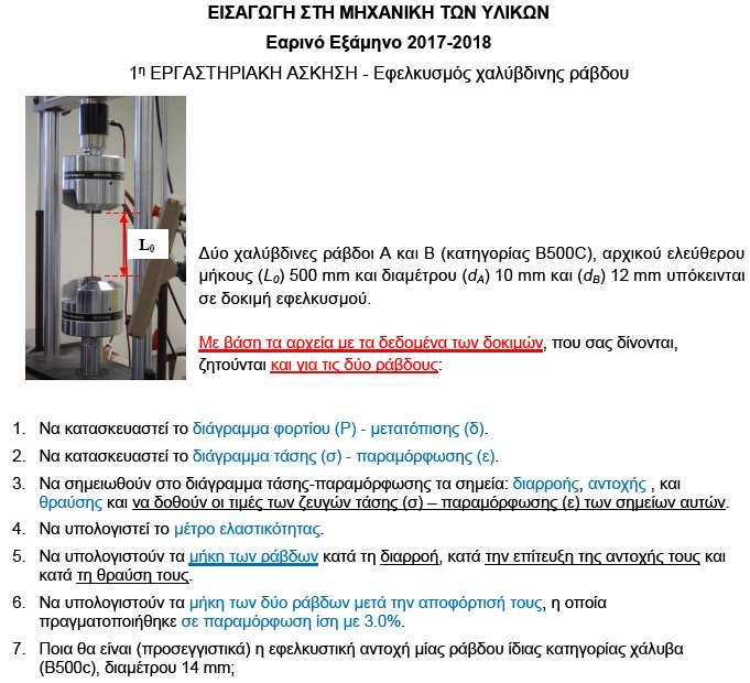 Εργαστηριακή Άσκηση Εργαστηριακή Άσκηση Δύναμη (kn) 80 70