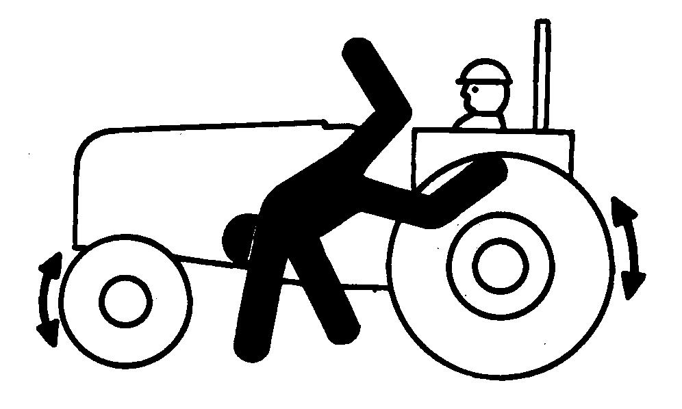 Μην επιτρέψετε να οδηγήσει το τρακτέρ ή να λειτουργήσει την μηχανή μη εκπαιδευόμενο άτομο. Μην λειτουργήσετε την μηχανή κοντά σε τάφρο ή κολπίσκο. Επιβραδύνεται σε στροφές και σε τραχύ έδαφος.