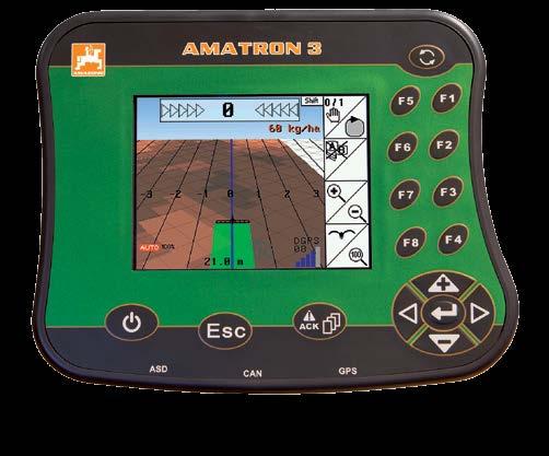 Σύστημα ελέγχου GPS-Switch / GPS-Track / GPS-Maps 22 23 Τεχνολογία με μέλλον Η σειριακή διεπαφή (RS232) για χρήση της τεχνολογίας αισθητήρων (π.χ. αισθητήρας Yara-N) περιλαμβάνεται στην ολοκληρωμένη γκάμα εξοπλισμού του AMATRON 3 και AMASPRAY +.