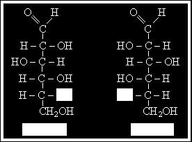 Ισομερή Για σάκχαρα με πάνω από ένα χηλικό κέντρο, η D ή L ονομασία έχει να κάνει με τον ασύμμετρο άνθρακα που είναι πιο μακριά από την αλδεϋδομάδα ή την κετονομάδα και το που