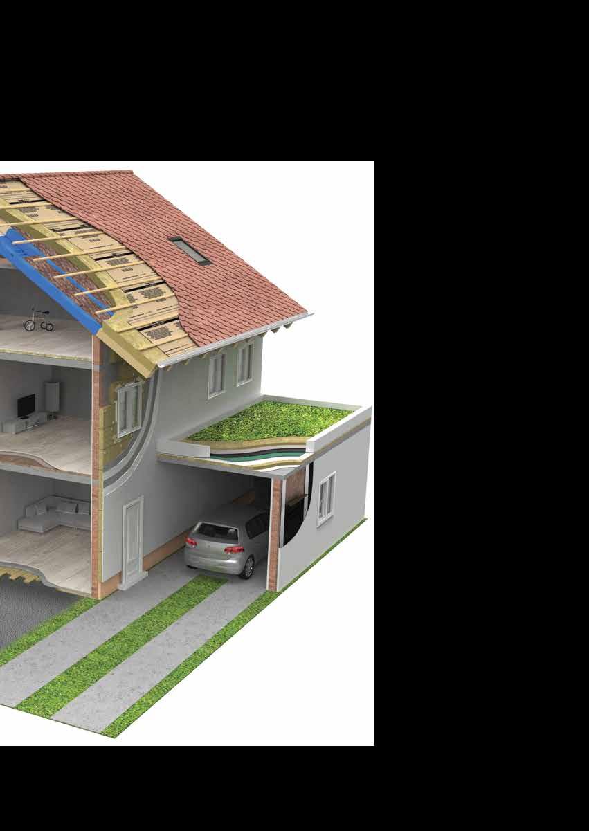 51 PRIMENA PROIZVODA KNAUF INSULATION Izolacija kosog krova - iznad rogova Homeseal LDS 0.02 / Homeseal LDS 0.