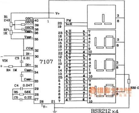Σχήμα 5.3 Κύκλωμα βολτομέτρου 5.6 Τα υλικά R1 180 KΩ 1/4W (καφέ, γκρί, κίτρινo) R2.