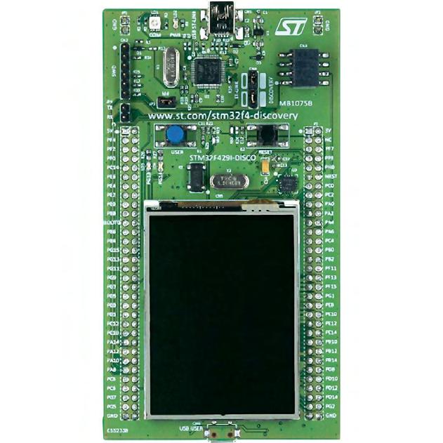 Κεφάλαιο 5 ο Τέλος, ο STM32F429ZI έρχεται προσαρμοσμένος πάνω σε μία πλακέτα, η οποία ονομάζεται STM32F429 - Discovery Board, και διαθέτει όλα εκείνα τα χαρακτηριστικά που την καθιστούν ιδανική για