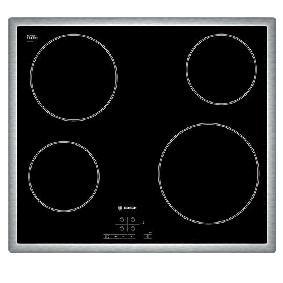 Μπροστά δεξιά: 2,2 kw - 210 mm Γενικά χαρακτηριστικά Λειτουργία restart Bosch Εστίες Αυτόνομες ΕΣΤΙΑ BOSCH PKE645B17E INOX 4M ΑΥΤΟΝ.
