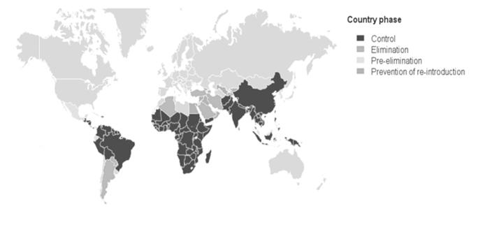 Παγκόσμιος Χάρτης WHO malaria report,