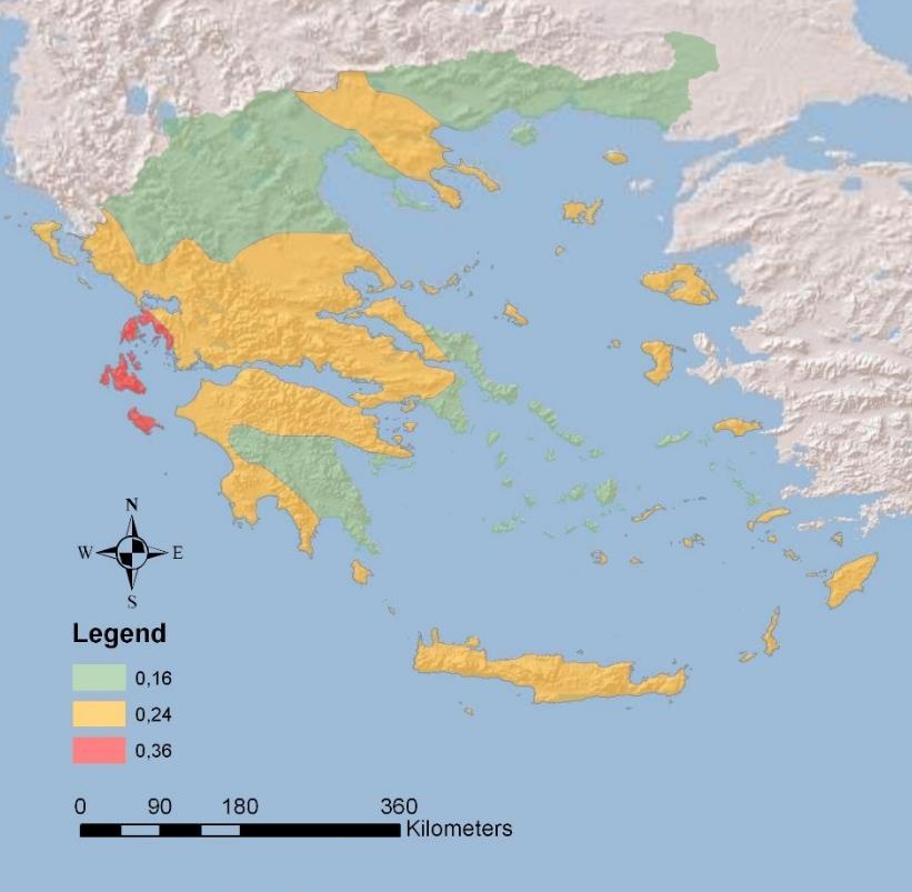 Το Ιόνιο Πέλαγος, στο οποίο τοποθετείται η Λευκάδα, χαρακτηρίζεται ως η πιο ενεργή, τεκτονικά, περιοχή της Ευρώπης (Ganas et al., 2015). Σημειώνεται ότι η Λευκάδα ανήκει στην ζώνη 3 (0.