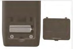 Αντικατάσταση μπαταρίας: Το τηλεχειριστήριο χρειάζεται 1X A23 12V αλκαλική μπαταρία. Τοποθετείστε τη μπαταρία σύμφωνα με την πολικότητα που εμφανίζεται στην υποδοχή.