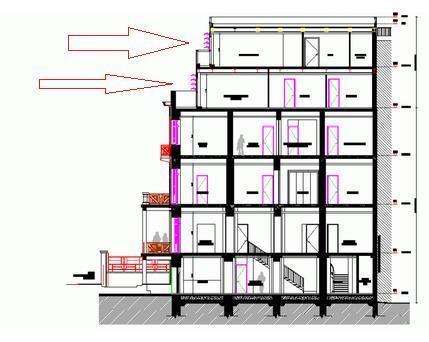 3.8. Ύπαρξη εσοχών Όσο σημαντική είναι για τον αντισεισμικό σχεδιασμό ενός κτιρίου η κάτοψη, όπως αναφέραμε ακριβώς πάνω, τόσο σημαντική είναι και η τομή.