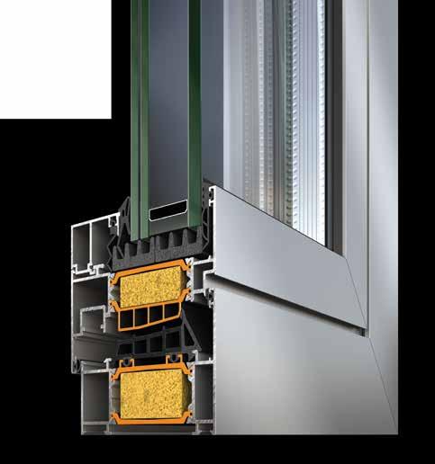 The system s development was driven by the need for best in class performances in terms of thermal insulation, water tightness, as well as sound reduction.
