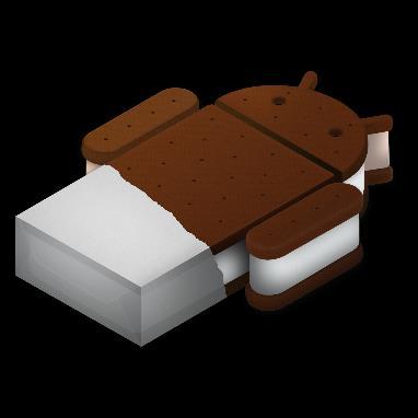 Εικόνα 10: Android Ice cream Sandwich Το Android 4.0-4.0.4 "Ice Cream Sandwich" έρχεται τον Οκτώβριο του 2011 ως μία ιδιαίτερα ανανεωμένη έκδοση του λειτουργικό συστήματος για κινητά Android με πάρα πολλές καινούργιες δυνατότητες.