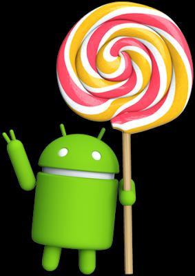 Εικόνα 13: Android Lollipop Νοέμβριος του 2014 και το Android Lollipop κάνει την εμφάνισή του για πρώτη φορά με νέο επανασχεδιασμένο περιβάλλον εργασίας χρήστη, χτισμένο γύρω από μία σχεδιαστική