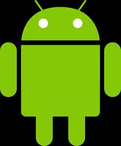 ένα πράσινο ανθρωποειδές ρομπότ, όπως αυτό της φωτογραφίας που απεικονίζεται παρακάτω. Εικόνα 1: Android Λογότυπο. Τα τηλέφωνα Android πρώτης γενιάς εμφανίστηκαν τον Οκτώβριο του 2008.