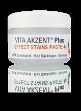 4g 1 x 15 ml AKZENT Plus CHROMA STAINS PASTE KIT classical A1-D4 CHROMA STAINS PASTE CSA-CSD 4