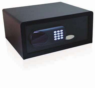 Elektronička motorizirana brava Otvaranje u slučaju nužde preko ključa ili master koda Montaža na zid ili u pod Napajanje 4x1,5V alkalne baterije 200 x 435 x 370 mm BURG WÄCHTER CL 40 E FS HOTELSKI