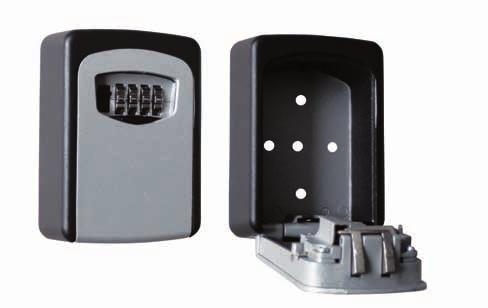 na zid (uključeni vijci za pričvršćivanje) materijal: aluminijska legura BW KEY SAFE mini sef s mehaničkom šifrom - 4 brojčanika može se postaviti na zid (uključeni vijci za