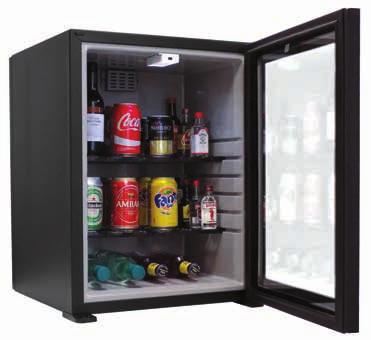 MINIBAROVI MODEL PURE-30 PURE-40 Volumen 30 L 40 L Dimenzija (v x š x d) 525 x 385 x 430 mm 543 x 435 x 453 mm Klasa energetske učinkovitosti D Klimatski razred N (16-32 ºC max) Raspon temperature na