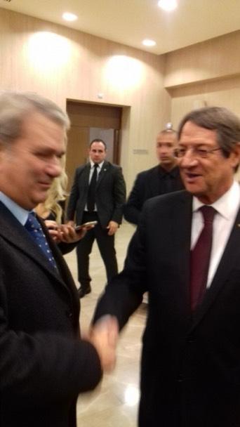 Πρόεδρος της Κυπριακής Δηµοκρατίας κ. Νίκος Αναστασιάδης µετά της κ. Κλέλιας Θεοδούλου τ. Αναπλ. Γεν.
