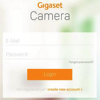 Camera aanmelden Καταχώρηση της κάμερας - Camera Registration of Camera Download de Gigaset Camera App in de App Store of Google