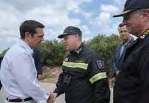 AΣKHΣH ORION ΓEΓONOTA 2010 - ΔPAΣTHPIOTHTEΣ Επίσκεψη του πρωθυπουργού στις πυρόπληκτες περιοχές του Καλάμου Στις 16 Αυγούστου ο πρωθυπουργός Αλέξης Τσίπρας, επισκέφθηκε με το Ε/Π ΒΚ-117 του Π.Σ. τις