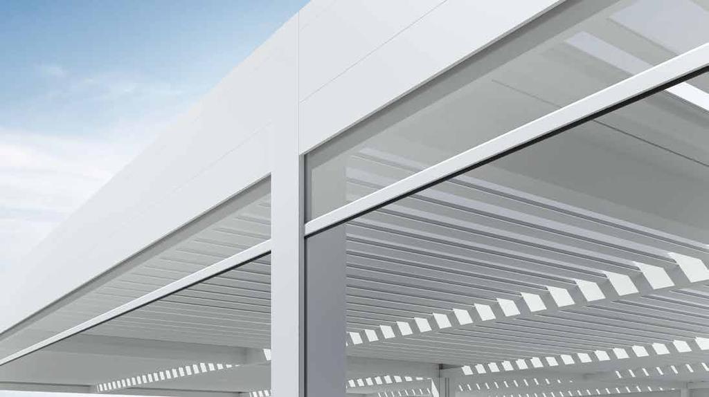 glass system, creating a transparent wall which lets the sun in and keeps the wind out. / Stable living conditions. / Very high airtightness and wind load resistance. / Top sturdiness and reliability.