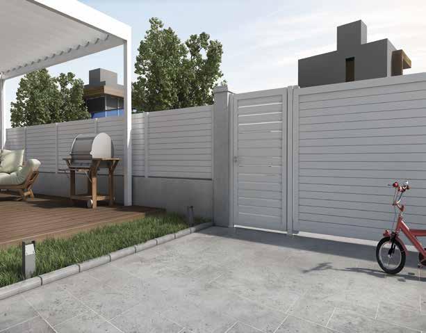 Everything has been designed with emphasis to the detail and combinations of aluminium bars with other materials, such as panels and wood-composite boards offer exceptional decorative results.