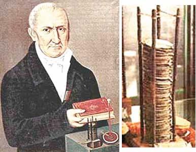 Alessandro Volta (1745-1827) - italijanski fizi~ar - izumitel na prvata baterija Edinicaта