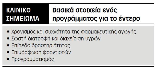 ΓΑΣΡΕΝΣΕΡΙΚΕ ΔΙΑΣΑΡΑΧΕ Οι ςτόχοι ενόσ αποτελεςματικού προγρϊμματοσ για το Οι γαςτρεντερικϋσ διαταραχϋσ (ΓΔ) εύναι ςυχνό φαινόμενο μετϊ μια ϋντερο εύναι η ελαχιςτοπούηςη ό η εξϊλει- ψη των μη οξεύα