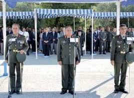 Στην τελετή παρευρέθηκαν, επίσης, ο Υπουργός Άμυνας της Κύπρου κ. Χριστόφορος Φωκαΐδης, ο Πρέσβης της Ελλάδας στη Κύπρο κ.