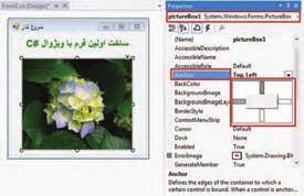 کار نیازی به برنامه نویسی خود شما نیست و فقط کافی است در محیط طراحی از ویژگی Anchor کنترل جعبه تصویر برای این منظور استفاده کنید.