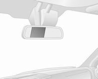 Ενεργοποίηση Οθόνη εσωτερικού καθρέπτη Οθόνη πληροφοριών Οδήγηση και χρήση 187 Ένδειξη λωρίδας τροχιάς (1) Η οθόνη της κάμερας πίσω θέασης ενεργοποιείται αυτόματα όταν επιλέγετε την όπισθεν.