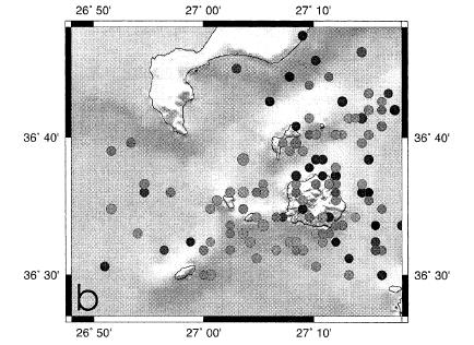 Εικόνα 27 Σεισμικότητα της περιόδου 1994-1998 (Sachpazi et al, 2004) Η σεισμική δραστηριότητα αυξήθηκε κατά την διάρκεια του