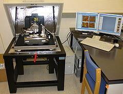 Atomic force microscopy (AFM) وب 1986 س و و ئ ی ز ث ی فثف اغشفاع ؽ Atomic force microscopy (AFM) or scanning force microscopy (SFM) is a very high-resolution type