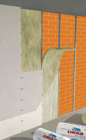 Suhomontažne obloge Opis Suhomontažne stenske obloge izboljšujejo zvočno izolativnost klasičnih opečnih ali betonskih sten.