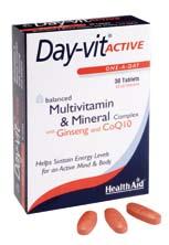 DAY-VIT ACTIVE & IMMUPROBIO της Health Aid από τη PHARMA CENTER Δύο νέα προϊόντα προστίθενται στην οικογένεια συμπληρωμάτων διατροφής της Health Aid.