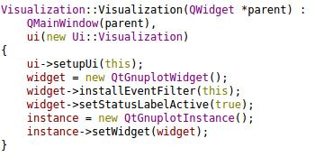 QtGnuplot example Κ23γ Ανάπτυξη Λογισμικού