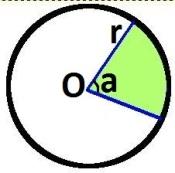 circular A = πr a 333 a P = + 333 Segmento circular A = A ssssss
